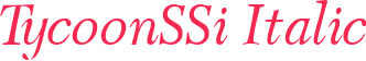 TycoonSSi Italic